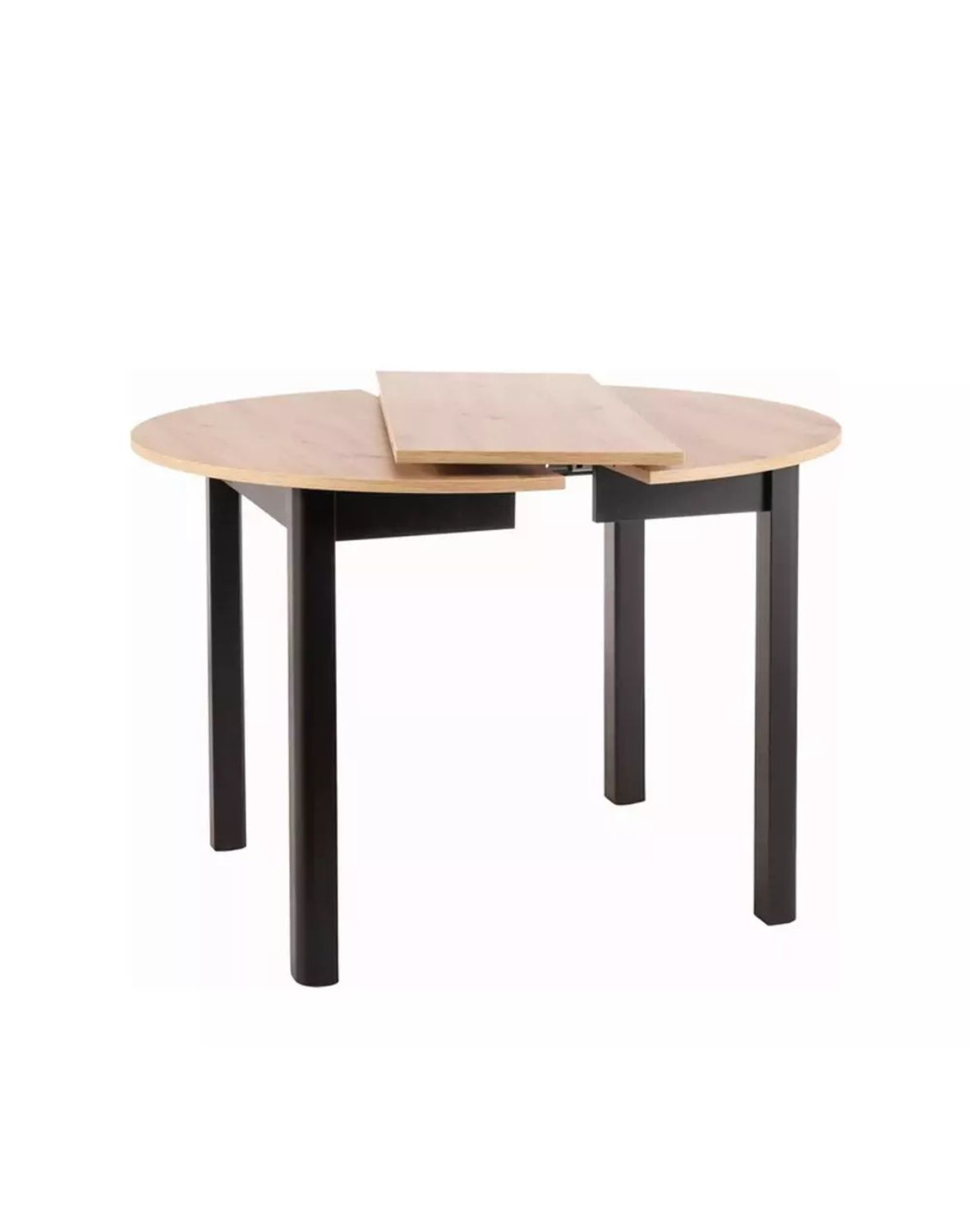 stol okragly dante dab artisan czarny mat